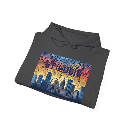 ST LOUIS ADULT Graphic Hoodie - Unisex Heavy Blend™ - CITY SERIES