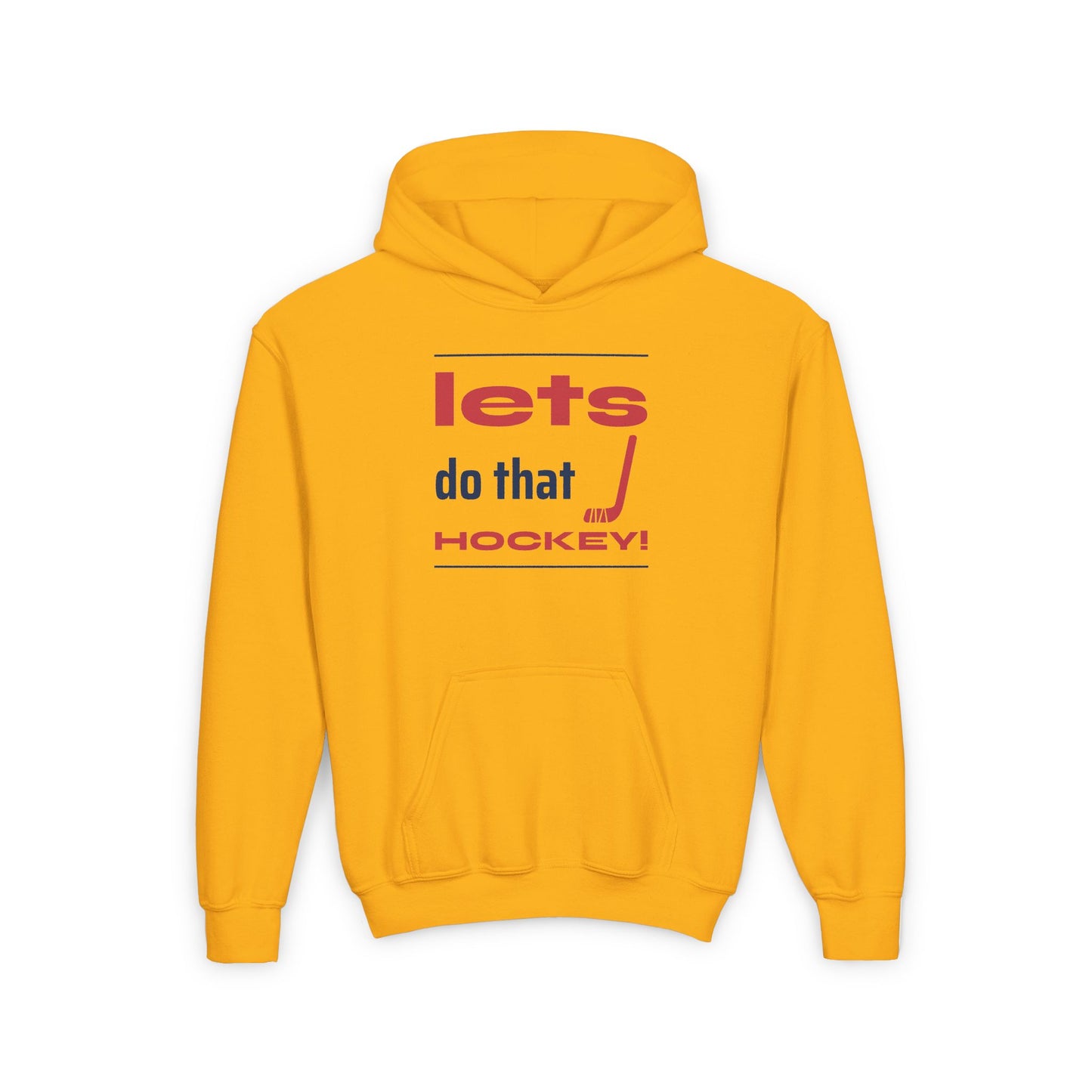 LETS DO THAT HOCKEY Youth Heavy Blend Hooded Sweatshirt