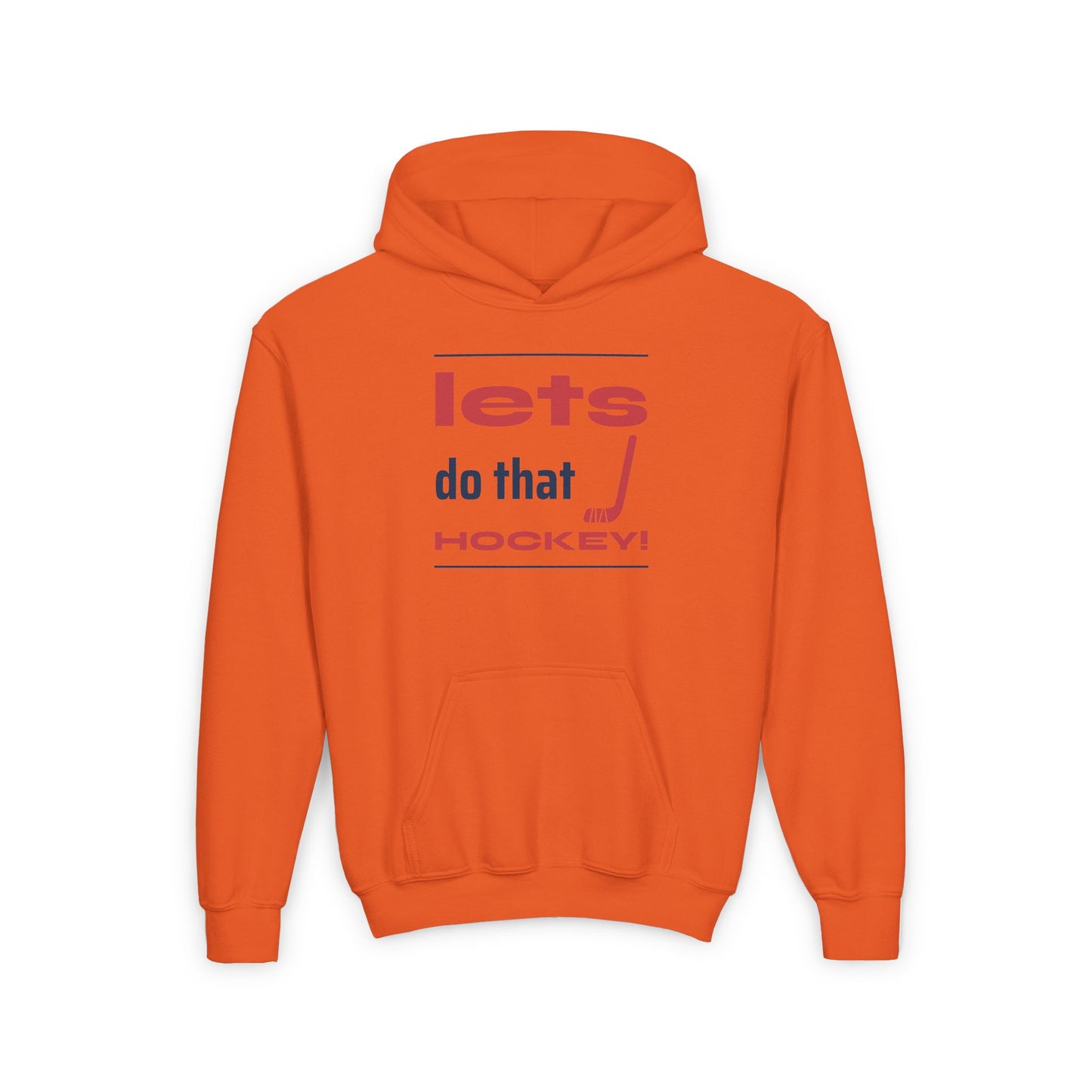 LETS DO THAT HOCKEY Youth Heavy Blend Hooded Sweatshirt
