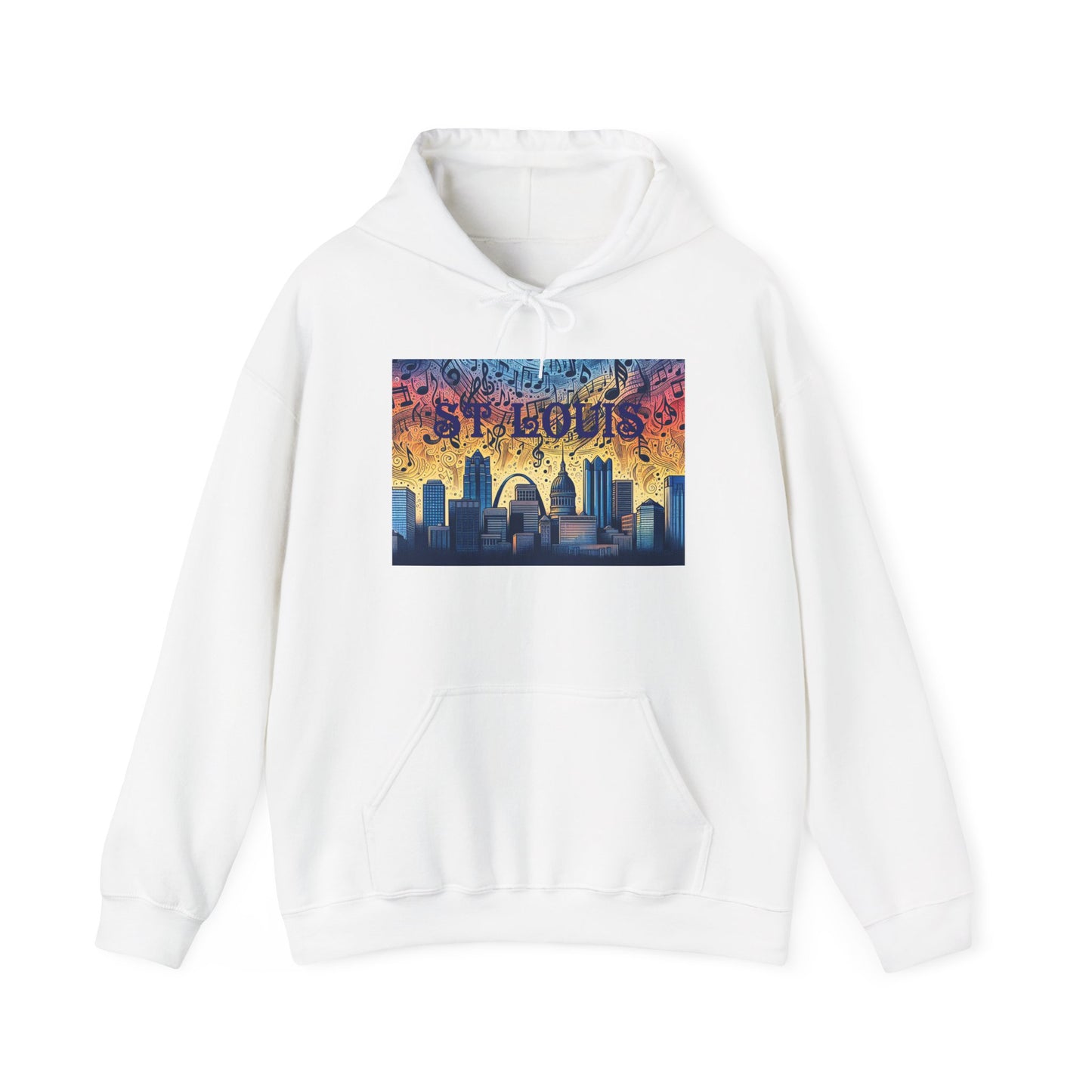 ST LOUIS ADULT Graphic Hoodie - Unisex Heavy Blend™ - CITY SERIES