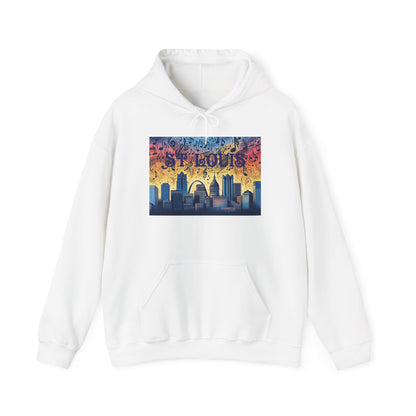 ST LOUIS ADULT Graphic Hoodie - Unisex Heavy Blend™ - CITY SERIES