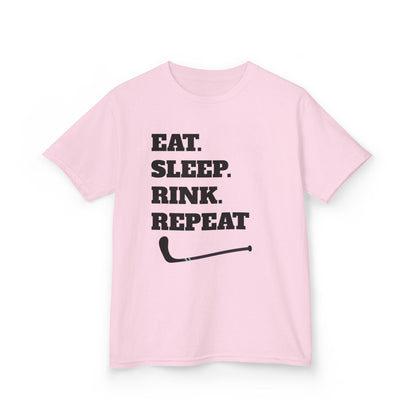 Youth Hockey Tee - Eat Sleep Rink Repeat