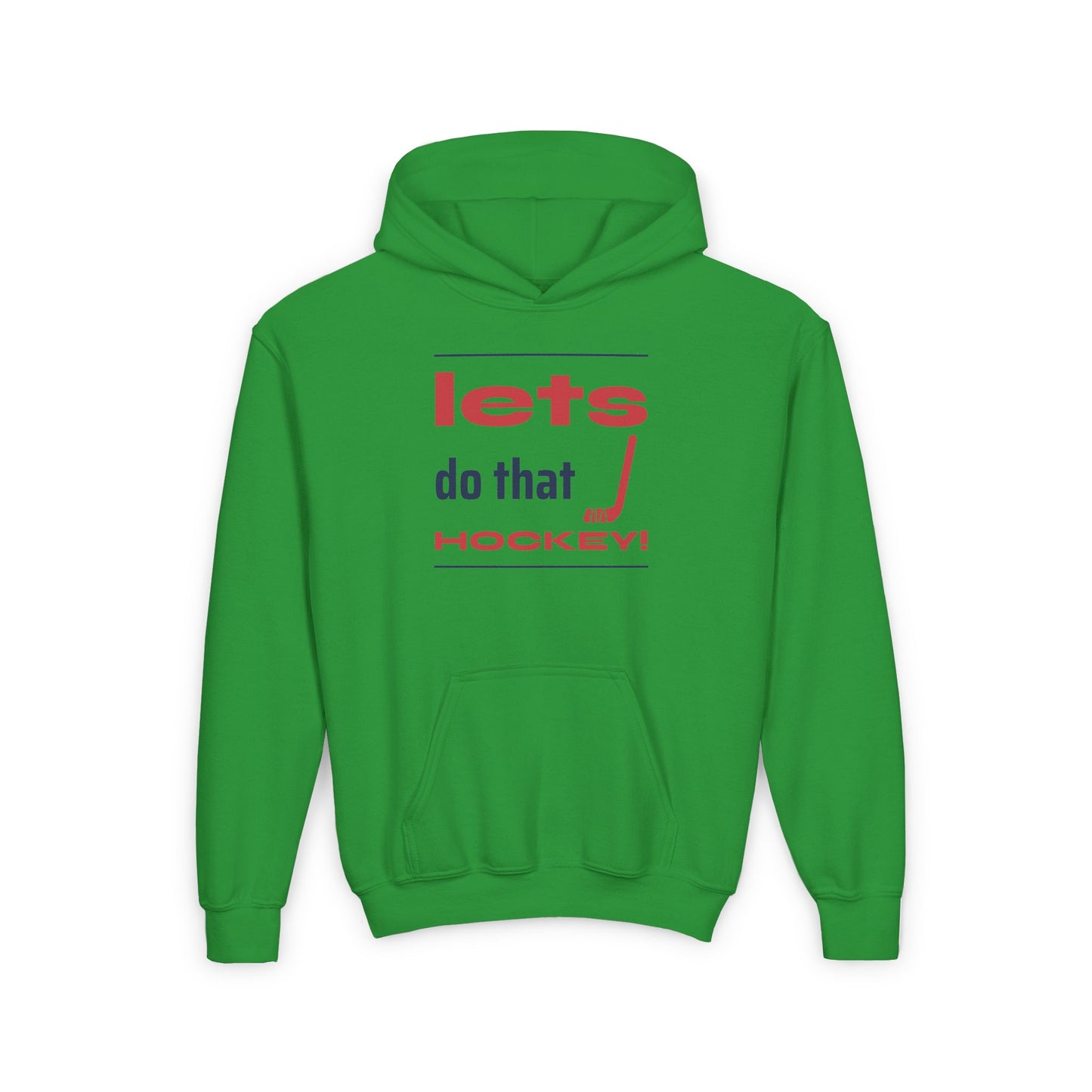LETS DO THAT HOCKEY Youth Heavy Blend Hooded Sweatshirt