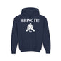 GOALIE Youth Hooded Sweatshirt - 'BRING IT!' Motivational Design