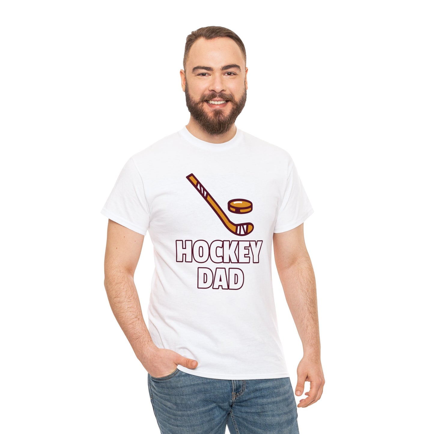 HOCKEY DAD Unisex Heavy Cotton Tee