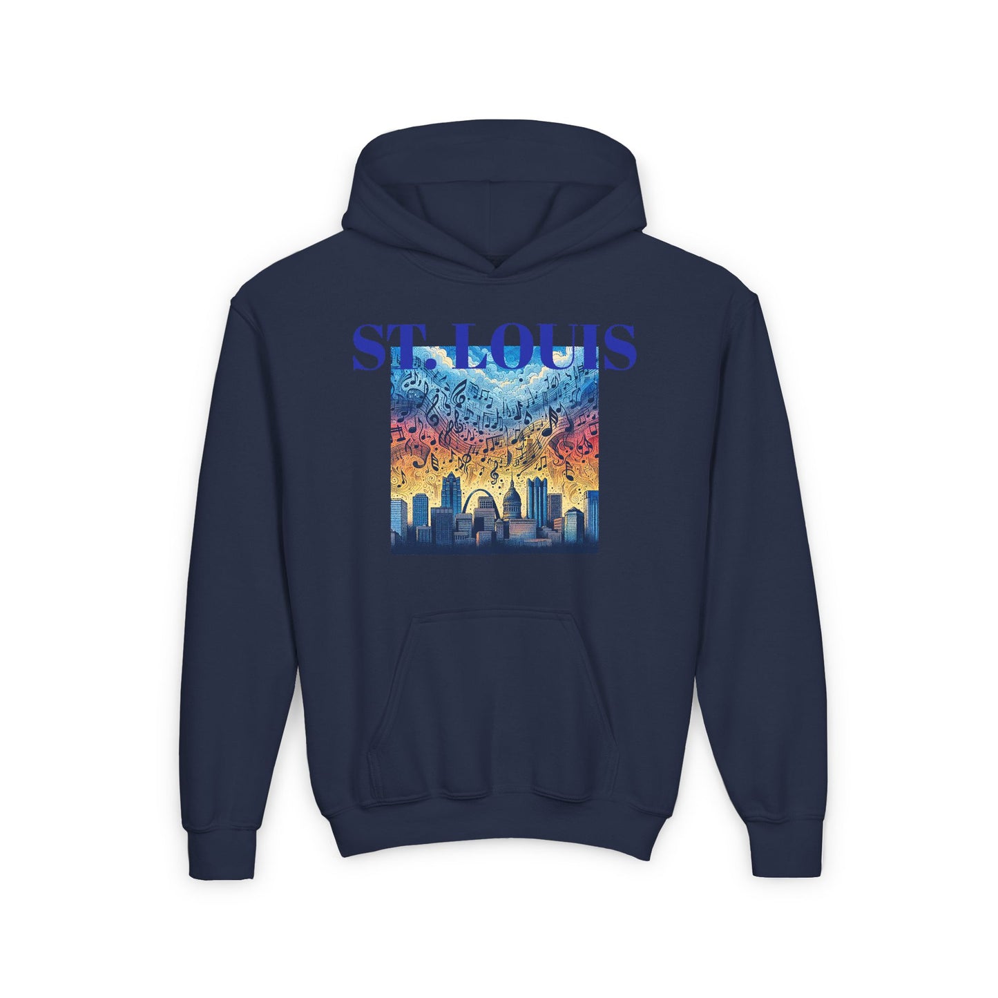 ST LOUIS NOTES Youth Heavy Blend Hooded Sweatshirt