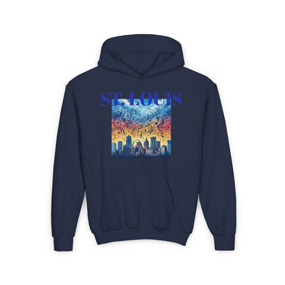 ST LOUIS NOTES Youth Heavy Blend Hooded Sweatshirt