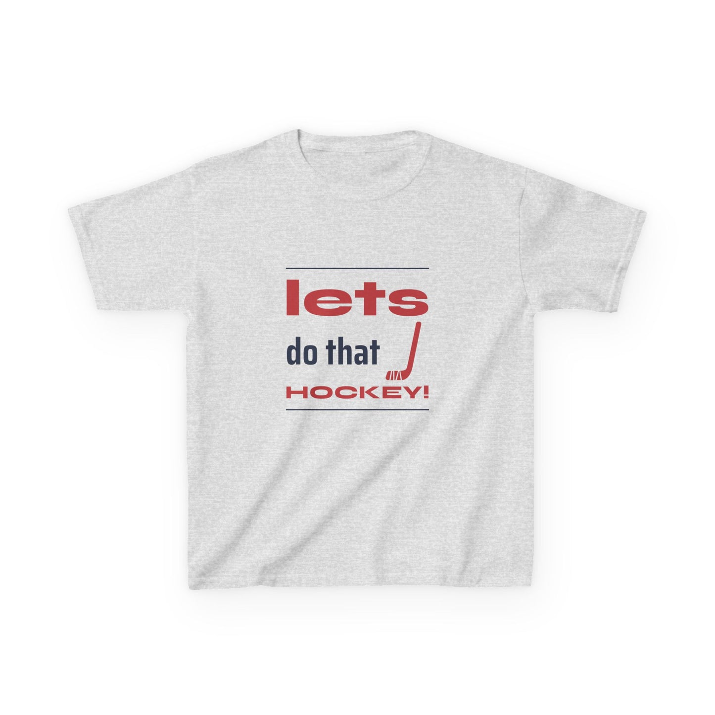 LETS DO THAT HOCKEY Kids Heavy Cotton™ Tee