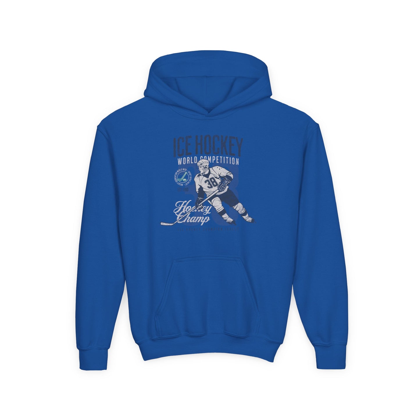 Youth Ice Hockey Hooded Sweatshirt - Perfect for Young Athletes
