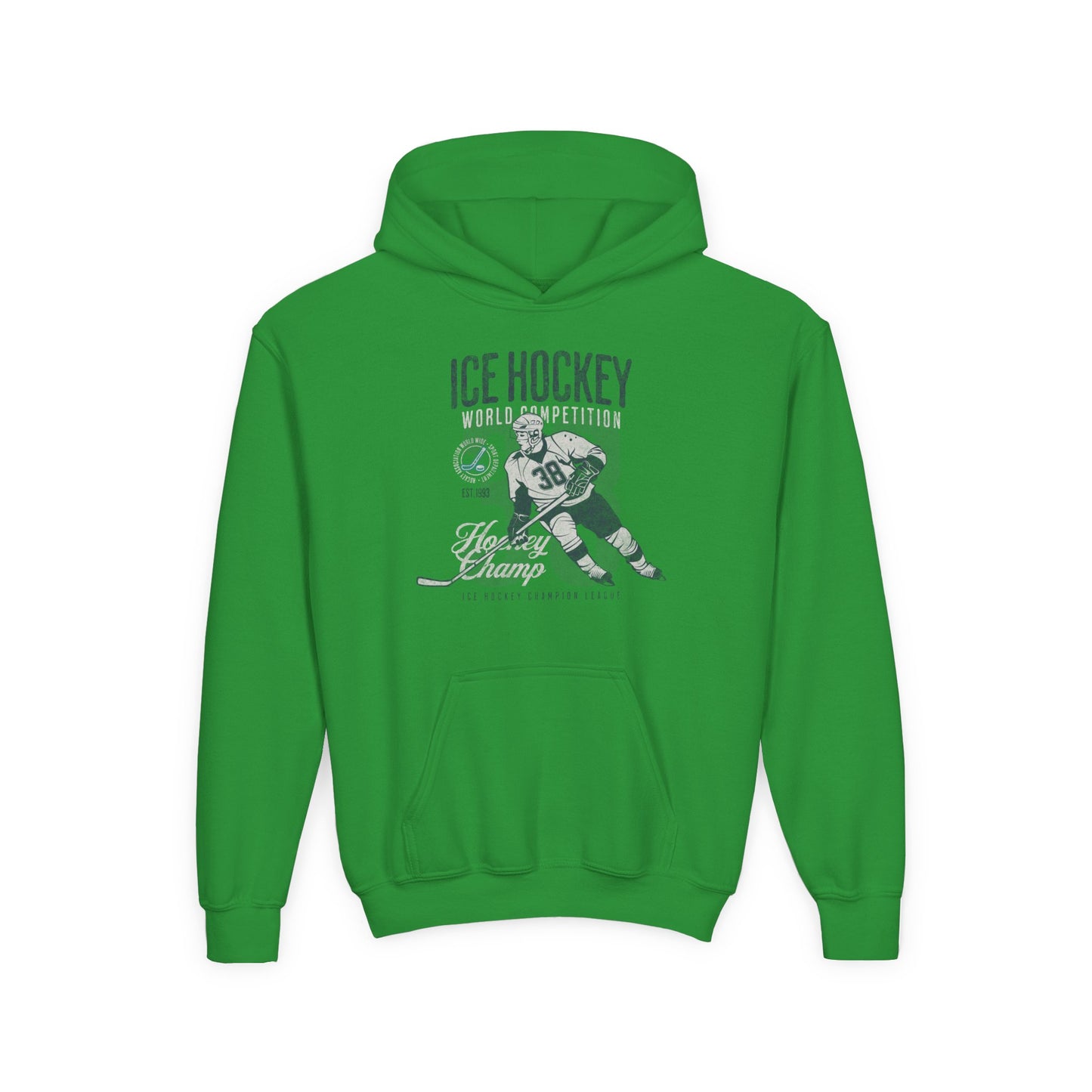 Youth Ice Hockey Hooded Sweatshirt - Perfect for Young Athletes