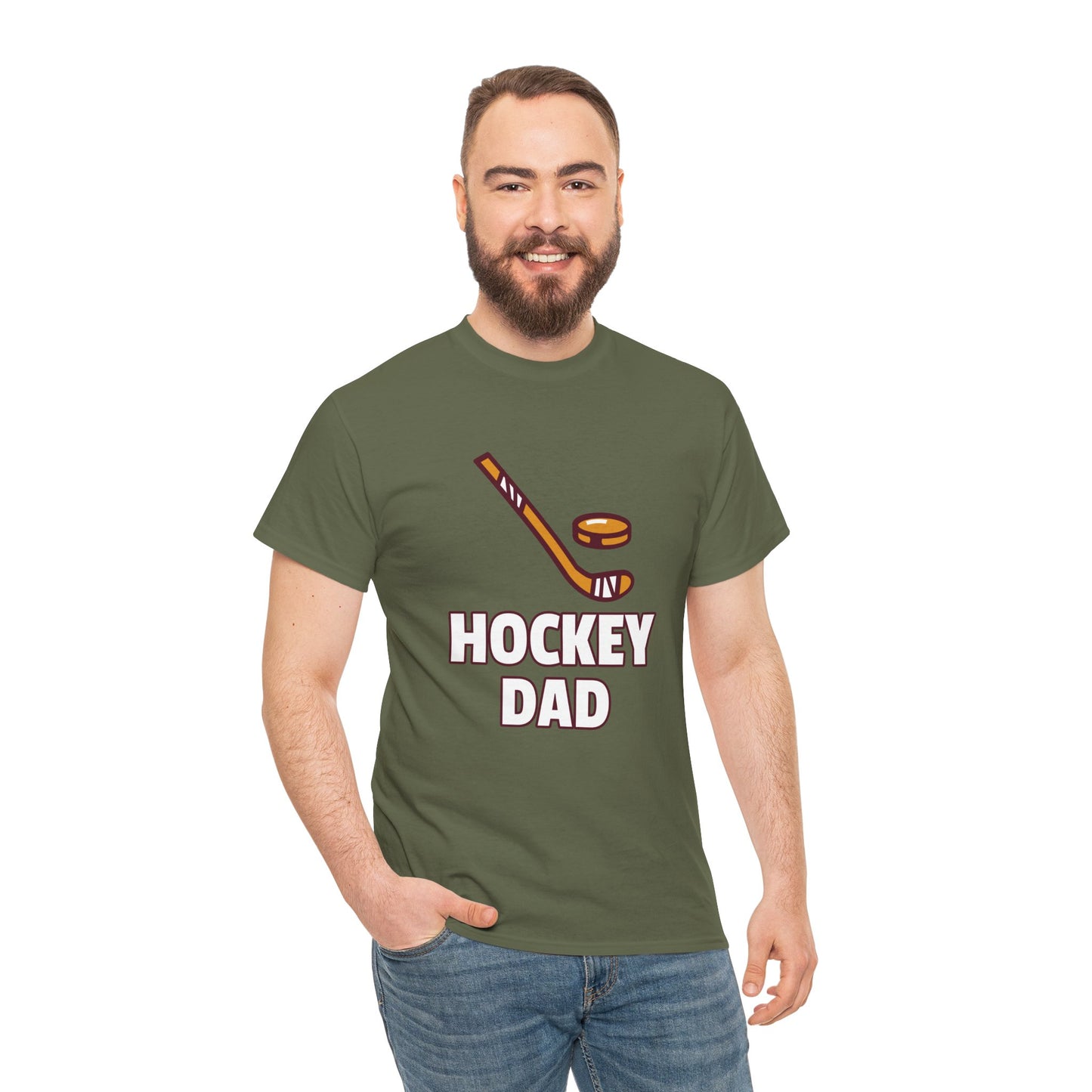HOCKEY DAD Unisex Heavy Cotton Tee