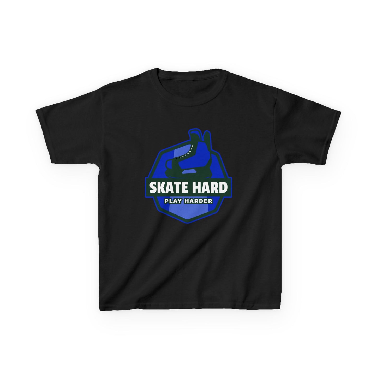 SKATE HARD PLAY HARDER Kids Heavy Cotton™ Tee
