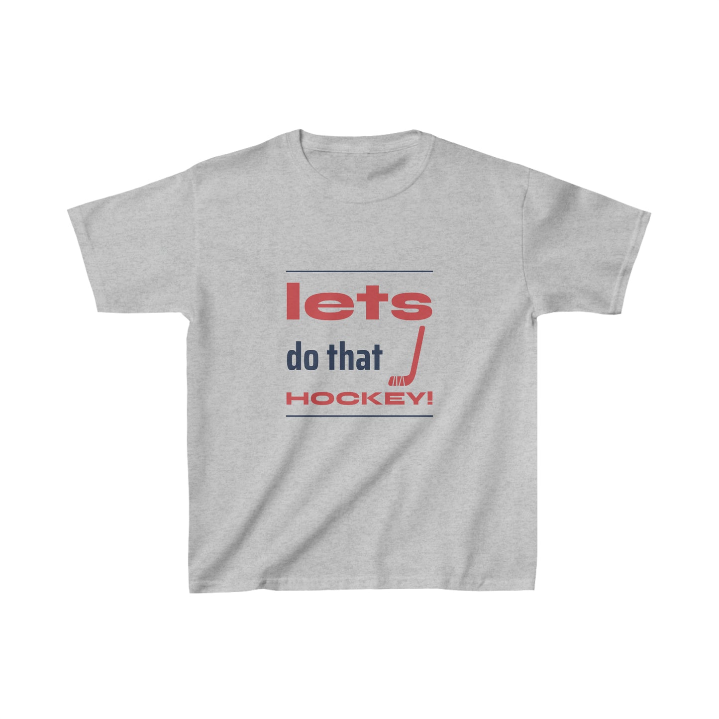 LETS DO THAT HOCKEY Kids Heavy Cotton™ Tee