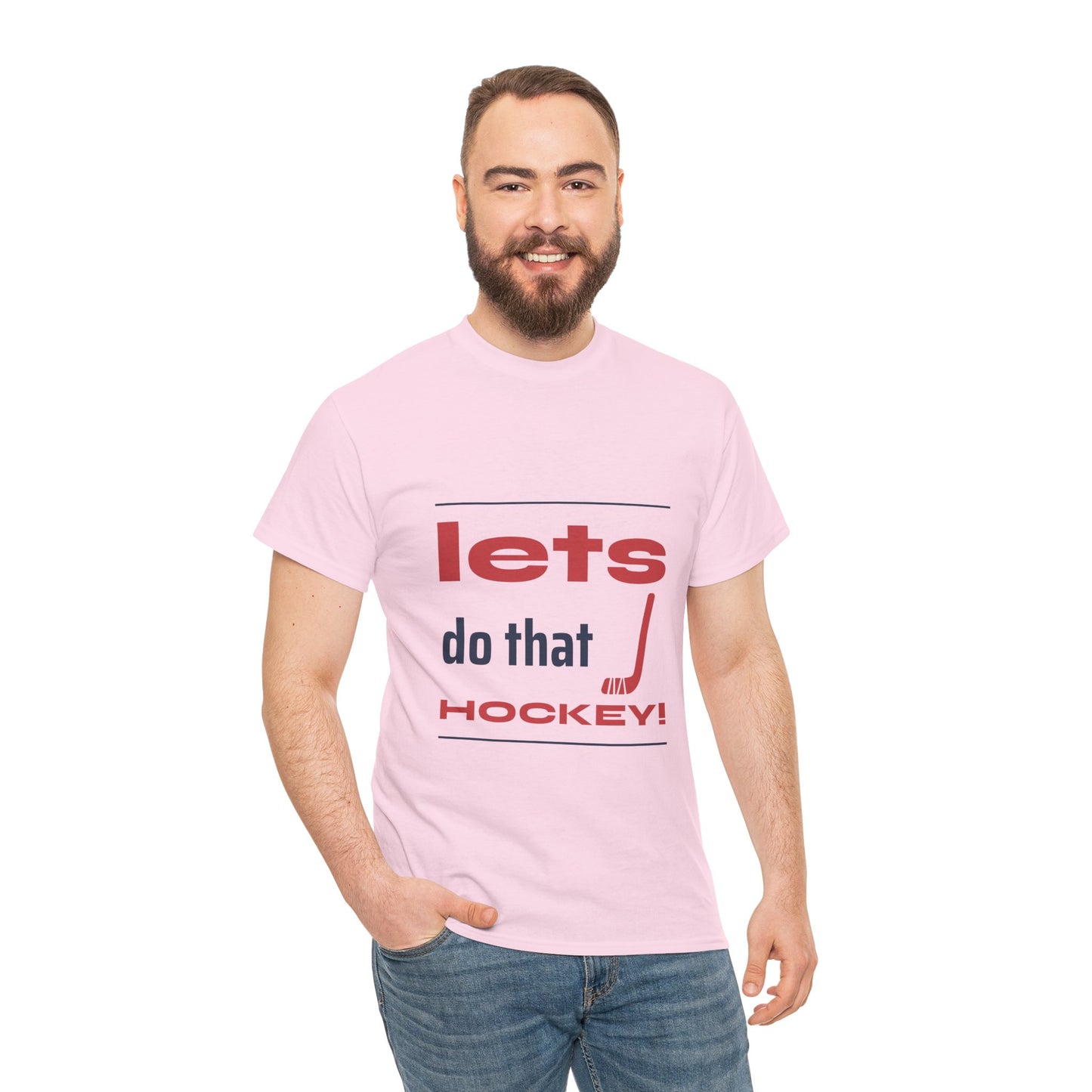 LETS DO THAT HOCKEY Unisex Heavy Cotton Tee