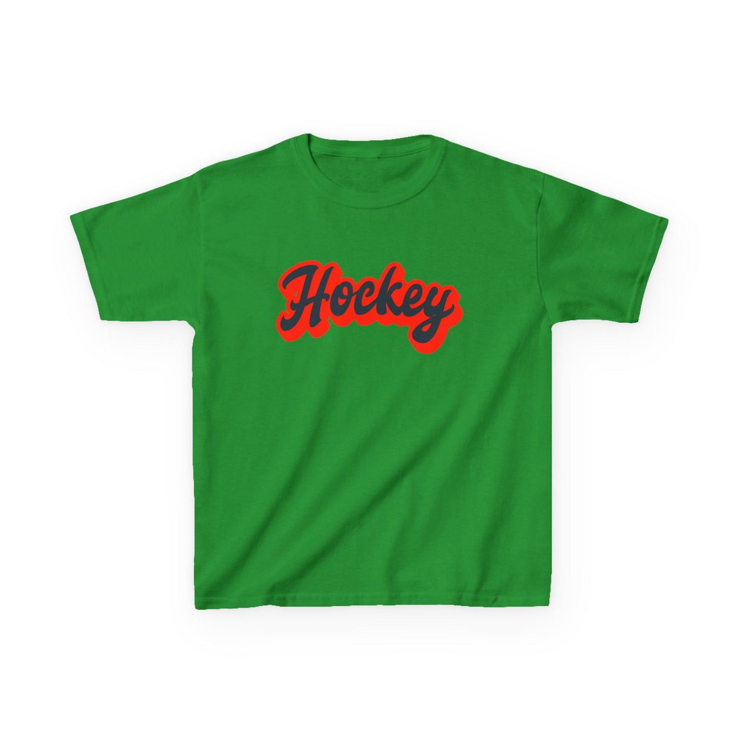 Kids Hockey Heavy Cotton Tee - Perfect for Young Fans!