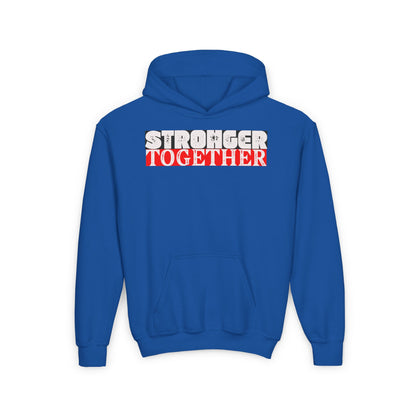 Stronger Together Youth Hoodie - Cozy Blend