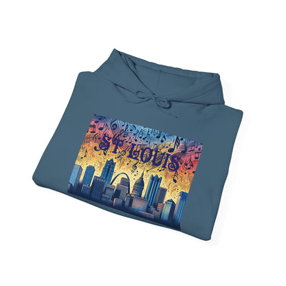 ST LOUIS ADULT Graphic Hoodie - Unisex Heavy Blend™ - CITY SERIES