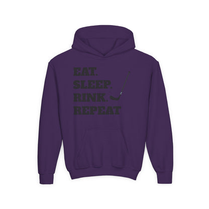 Youth Hockey Sweatshirt - Eat Sleep Rink Repeat