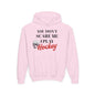 Youth Hockey Sweatshirt - "You Don't Scare Me, I Play Hockey"