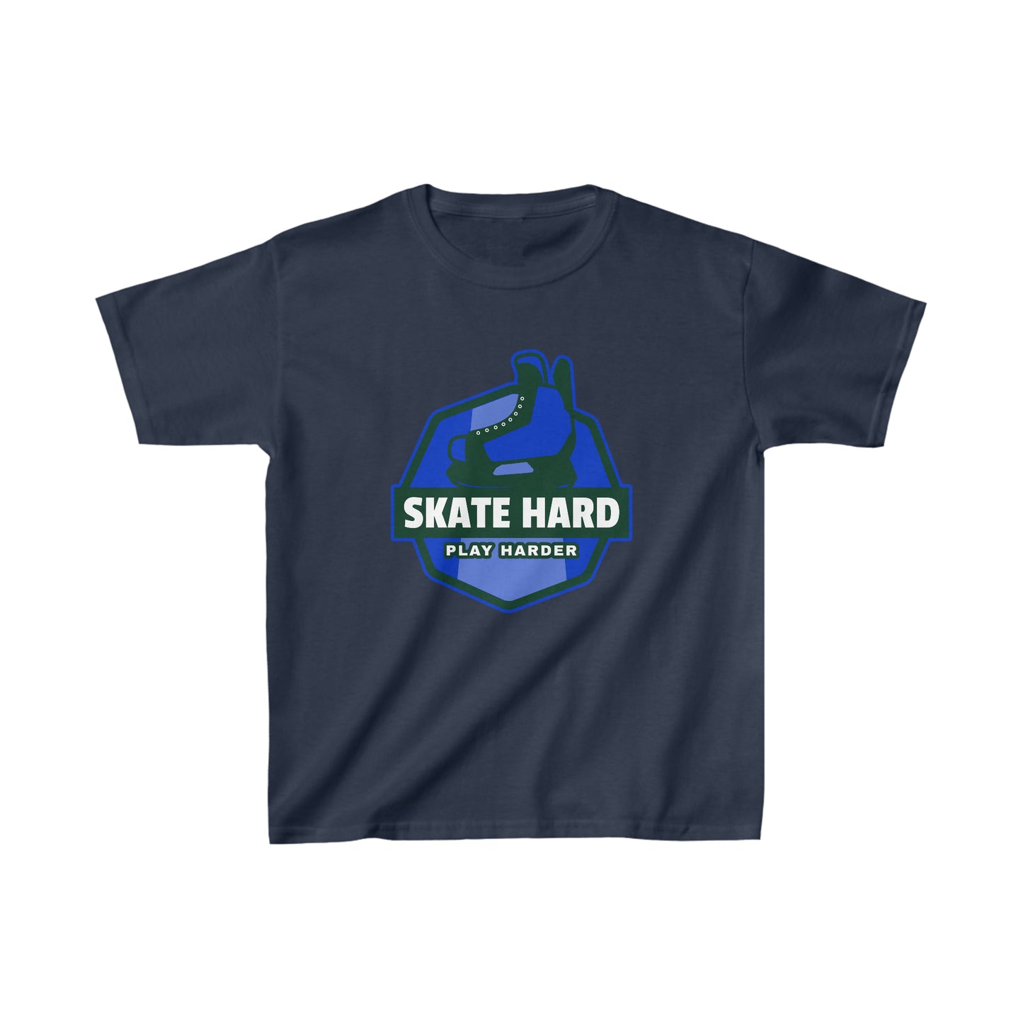 SKATE HARD PLAY HARDER Kids Heavy Cotton™ Tee