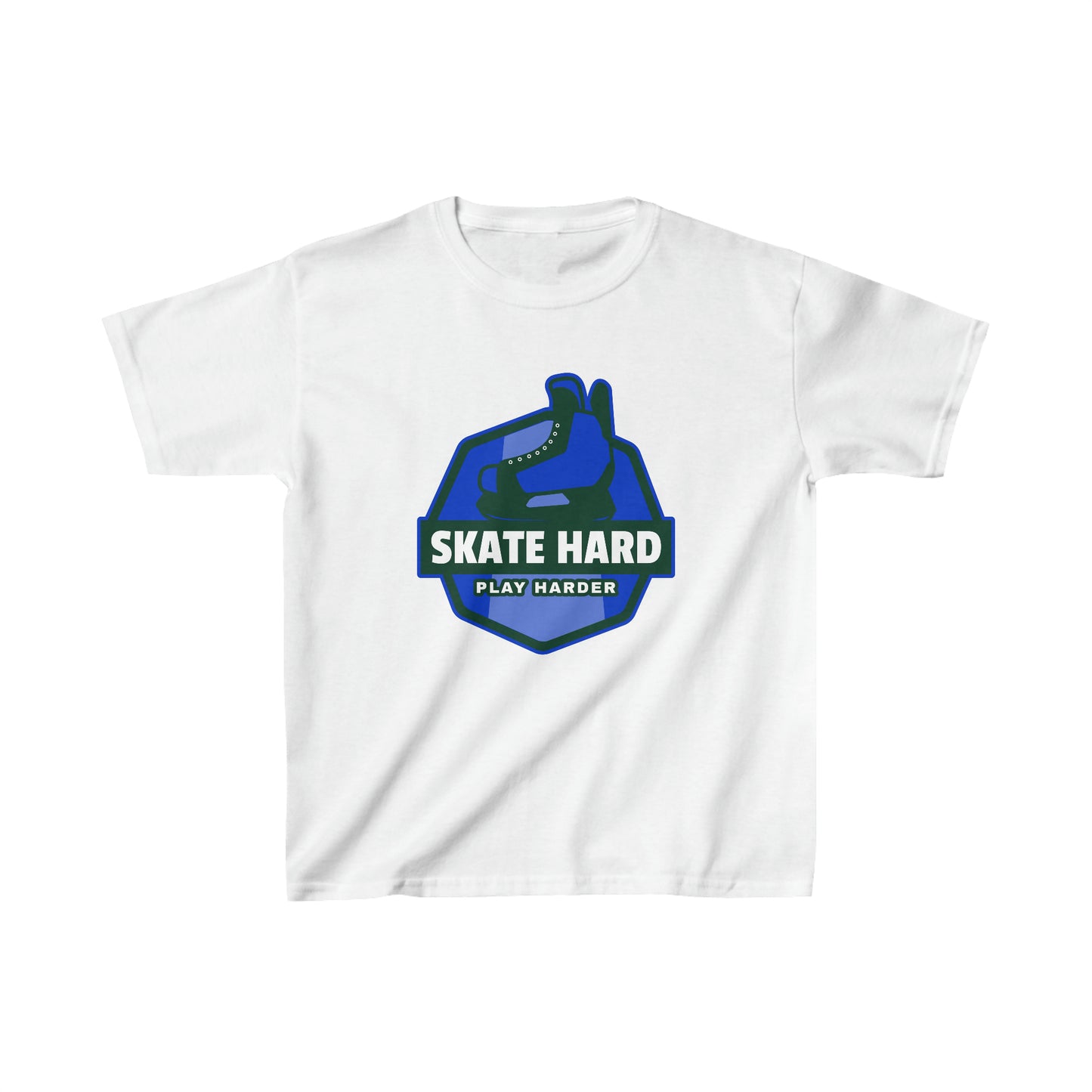 SKATE HARD PLAY HARDER Kids Heavy Cotton™ Tee