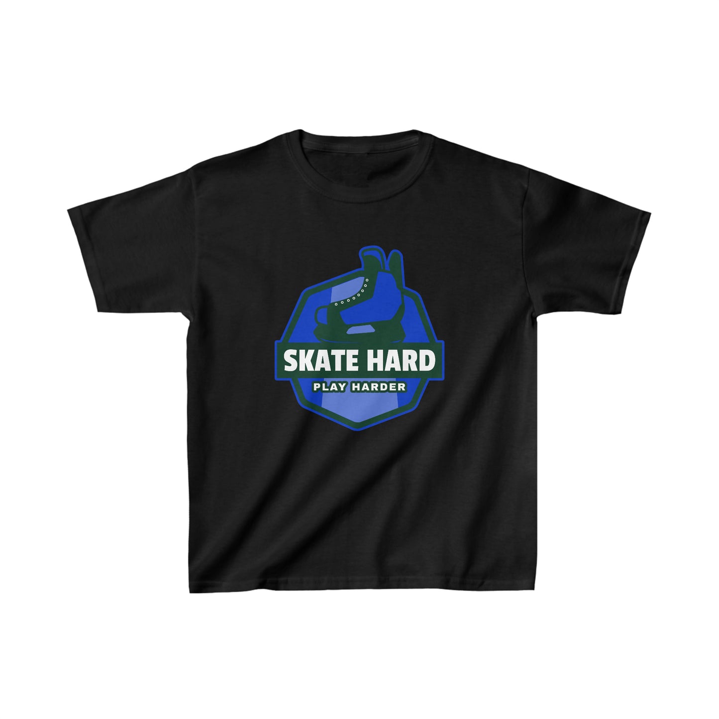 SKATE HARD PLAY HARDER Kids Heavy Cotton™ Tee